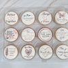 Anniversary Celebration Cookie Gift Box - 12 Hand-Decorated Anniversary Cookies