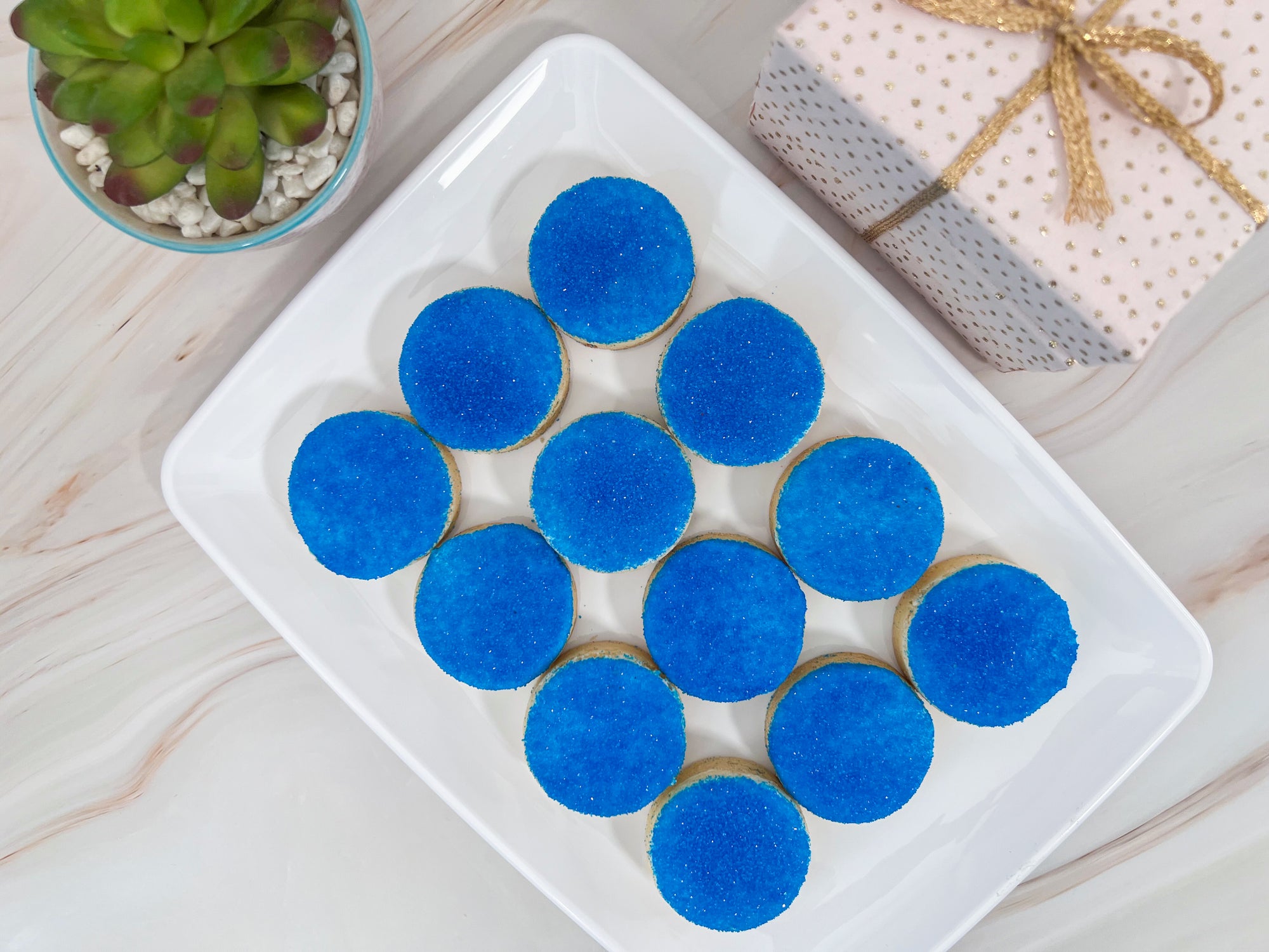 Heaven's Rainbow Cookie Gift Box -  Sprinkled Cookies