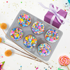 Birthday Sprinkle Celebration Cookies Gift Box - 6 Fun and Festive Treats for Every Occasion