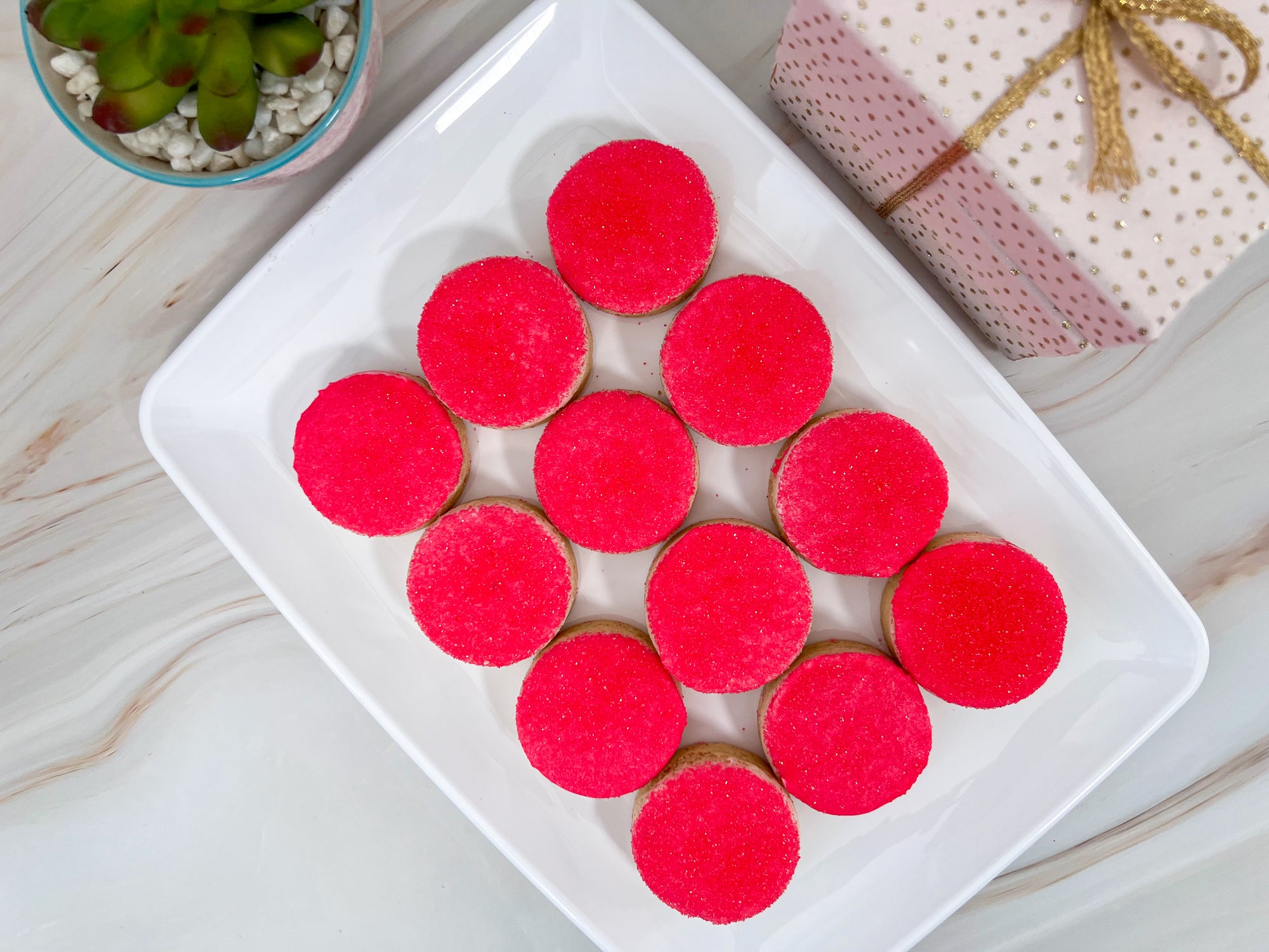 Heaven's Rainbow Cookie Gift Box -  Sprinkled Cookies