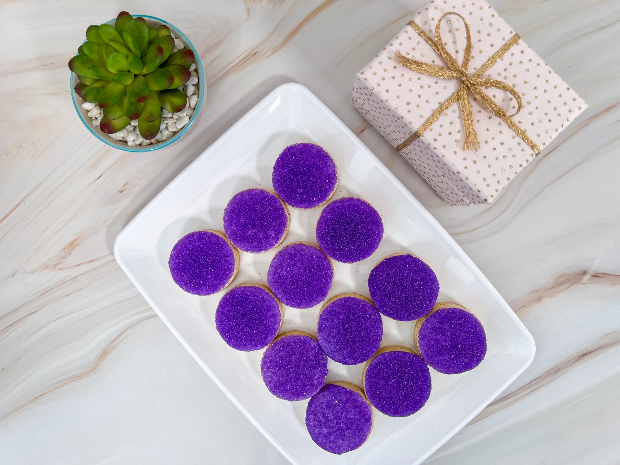 Heaven's Rainbow Cookie Gift Box -  Sprinkled Cookies