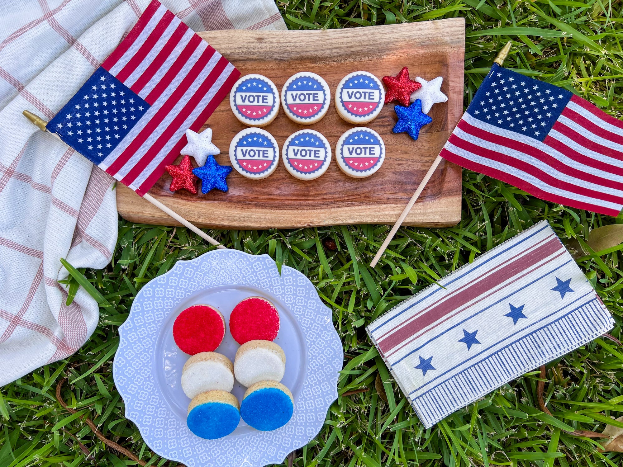 Vote Sweetly Cookie Gift Box - 6 Hand-Decorated Vote Cookies