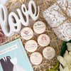 Wedding Celebration Cookie Gift Box - 6 Hand-Decorated Wedding Gift Cookies