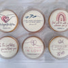 Wedding Celebration Cookie Gift Box - 6 Hand-Decorated Wedding Gift Cookies