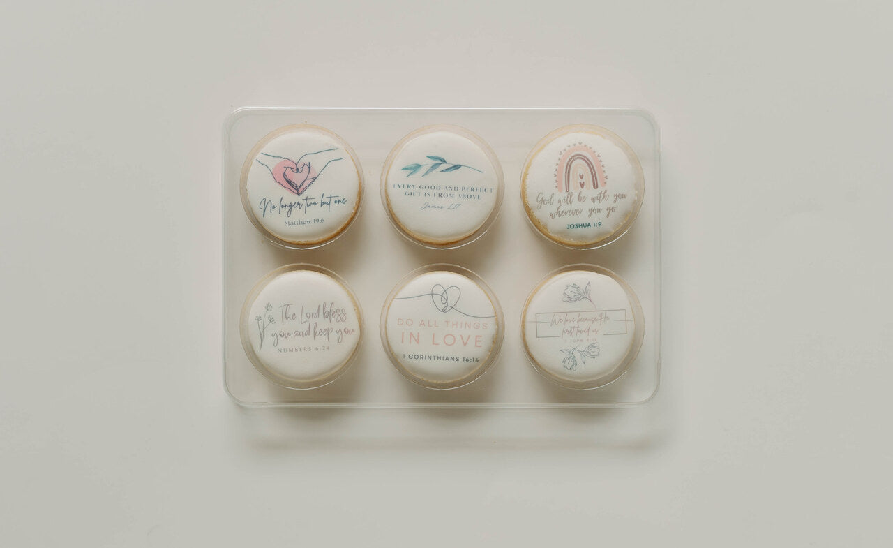 Wedding Sugar Cookies Gift Set 6-pack