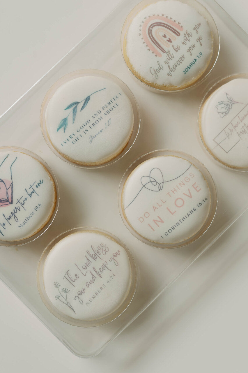 Wedding Sugar Cookies Gift Set 6-pack